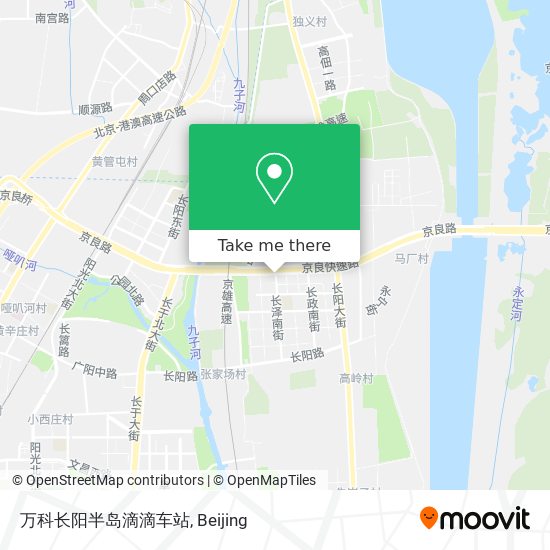 万科长阳半岛滴滴车站 map