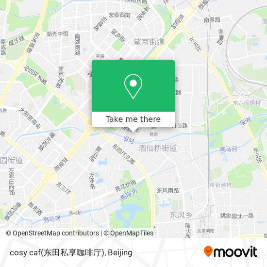 cosy caf(东田私享咖啡厅) map