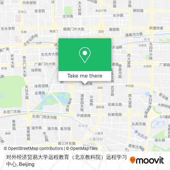 对外经济贸易大学远程教育（北京教科院）远程学习中心 map