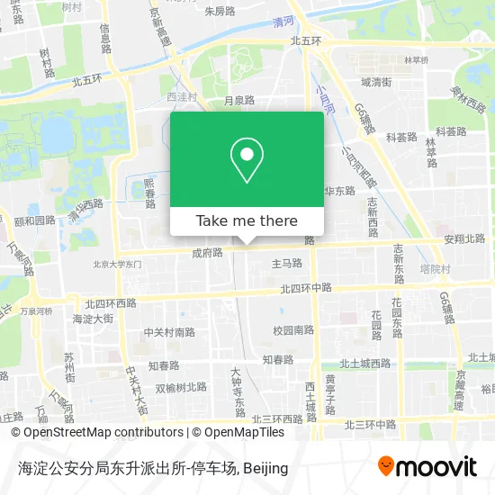 海淀公安分局东升派出所-停车场 map