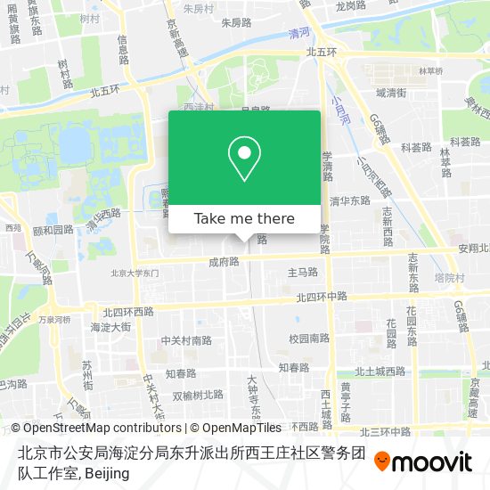 北京市公安局海淀分局东升派出所西王庄社区警务团队工作室 map