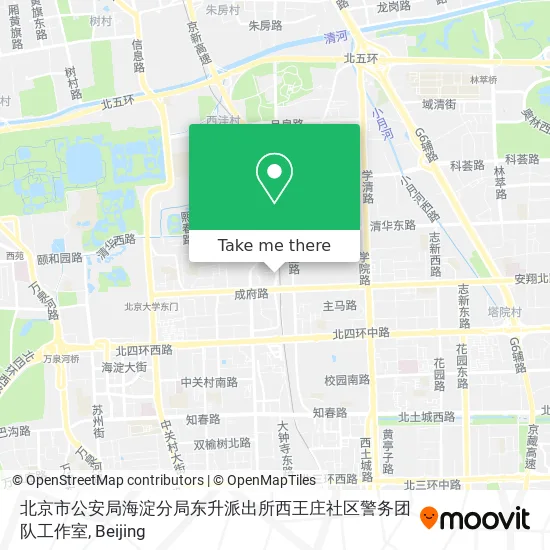 北京市公安局海淀分局东升派出所西王庄社区警务团队工作室 map