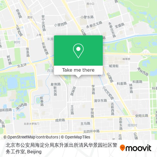 北京市公安局海淀分局东升派出所清风华景园社区警务工作室 map