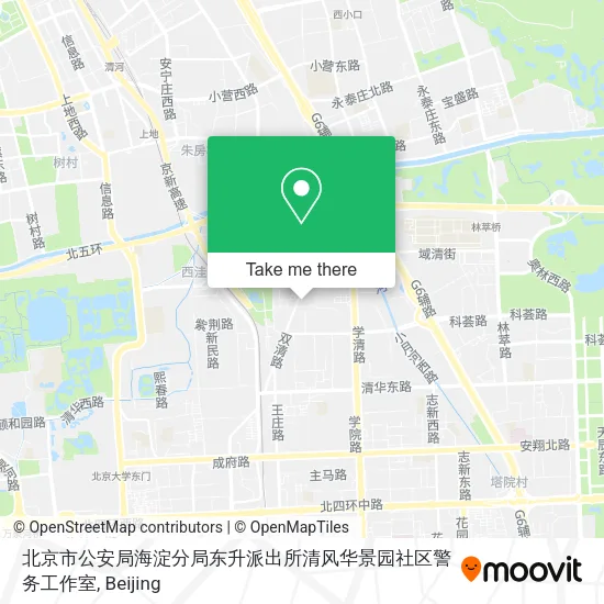 北京市公安局海淀分局东升派出所清风华景园社区警务工作室 map