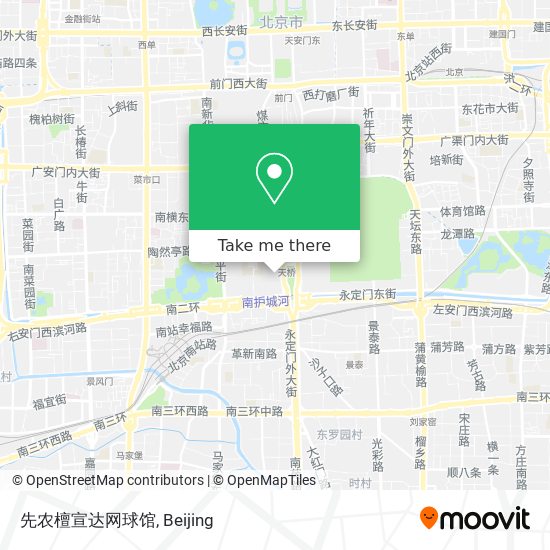 先农檀宣达网球馆 map