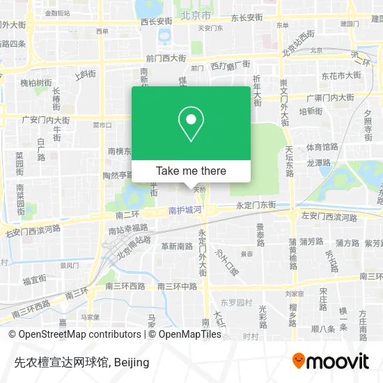 先农檀宣达网球馆 map