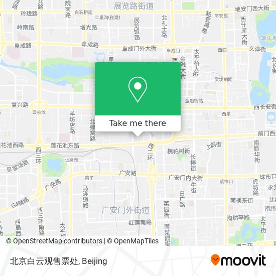北京白云观售票处 map