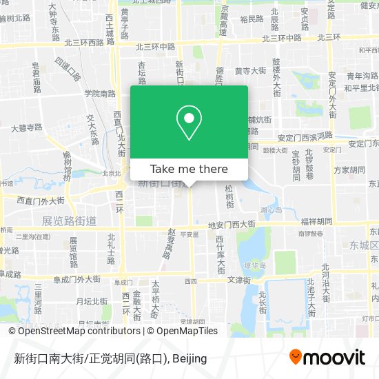 新街口南大街/正觉胡同(路口) map