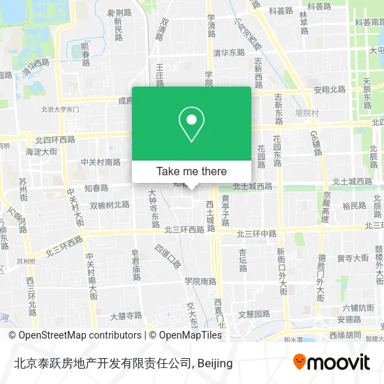 北京泰跃房地产开发有限责任公司 map