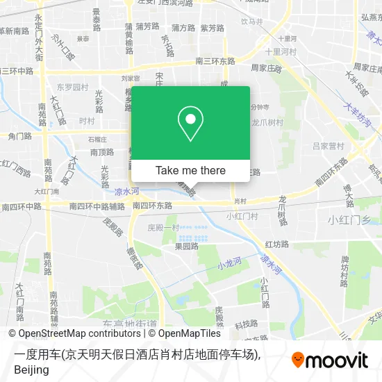 一度用车(京天明天假日酒店肖村店地面停车场) map