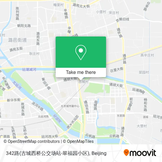 342路(古城西桥公交场站-翠福园小区) map