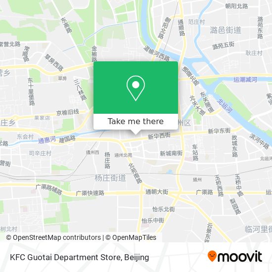 KFC Guotai Department Store map
