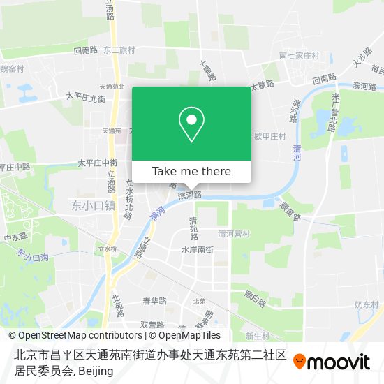 北京市昌平区天通苑南街道办事处天通东苑第二社区居民委员会 map