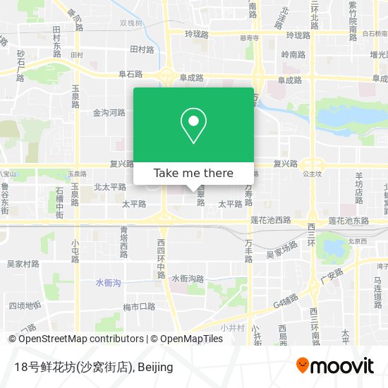 18号鲜花坊(沙窝街店) map