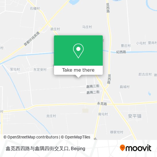 鑫觅西四路与鑫隅四街交叉口 map