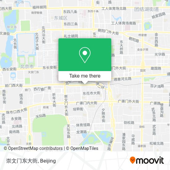 崇文门东大街 map