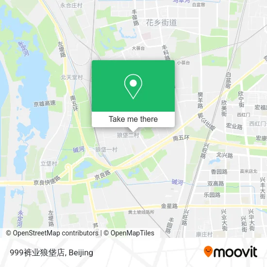 999裤业狼垡店 map