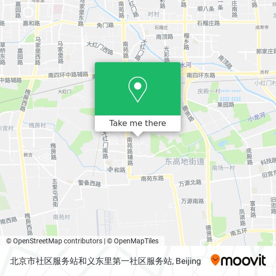 北京市社区服务站和义东里第一社区服务站 map