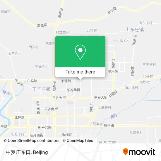 中罗庄东口 map