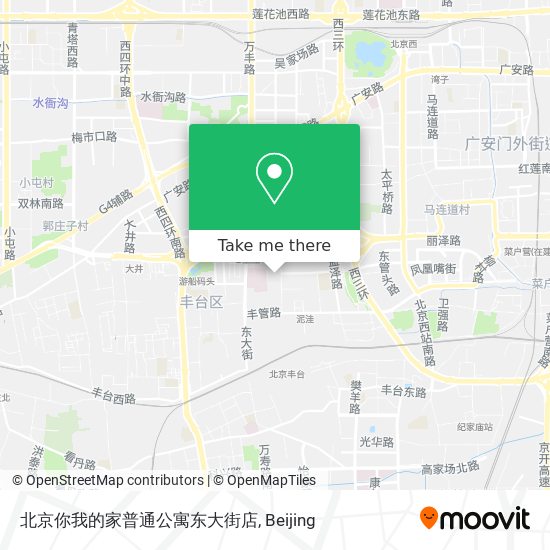 北京你我的家普通公寓东大街店 map