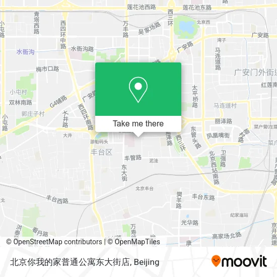 北京你我的家普通公寓东大街店 map