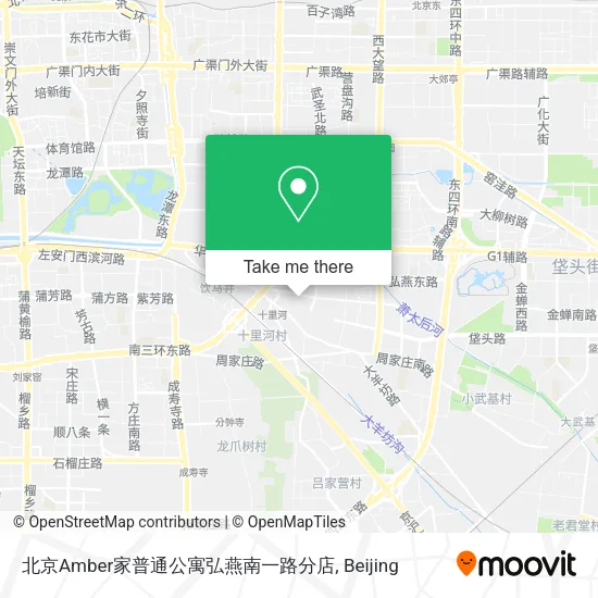 北京Amber家普通公寓弘燕南一路分店 map