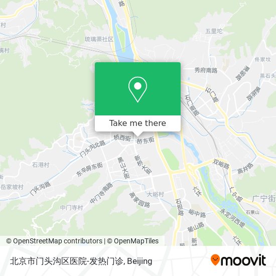 北京市门头沟区医院-发热门诊 map