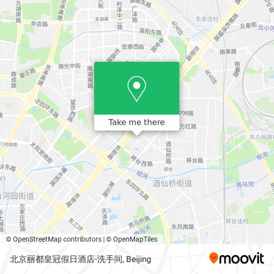 北京丽都皇冠假日酒店-洗手间 map