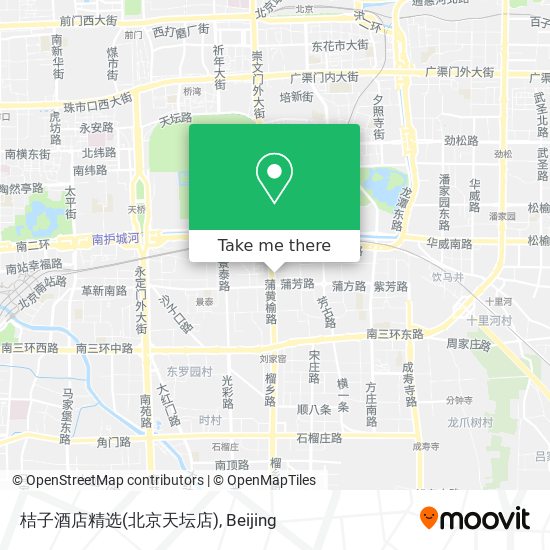 桔子酒店精选(北京天坛店) map