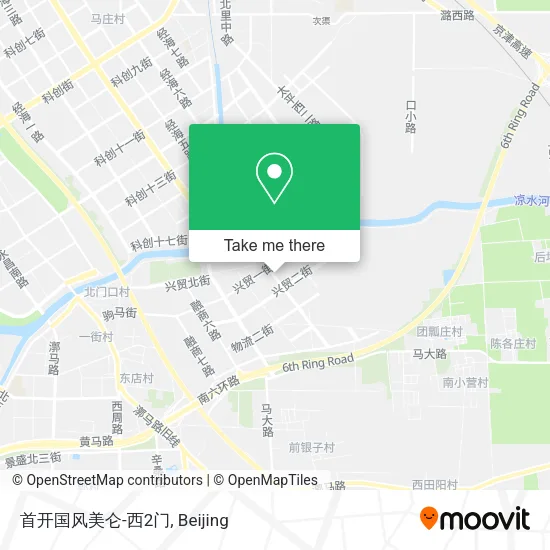 首开国风美仑-西2门 map