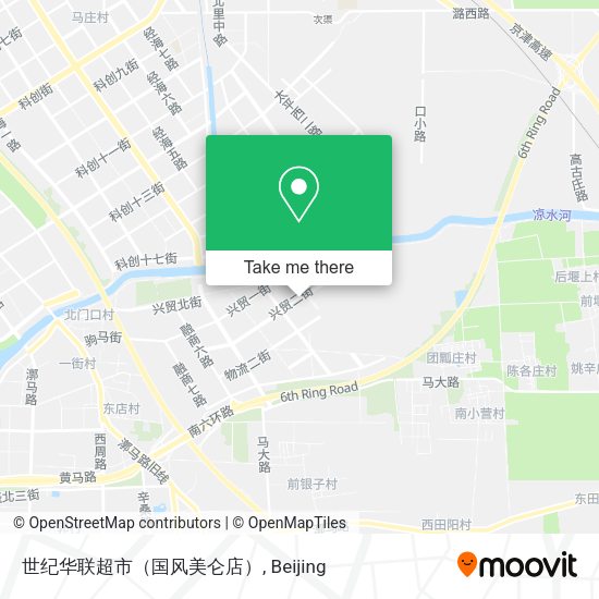 世纪华联超市（国风美仑店） map