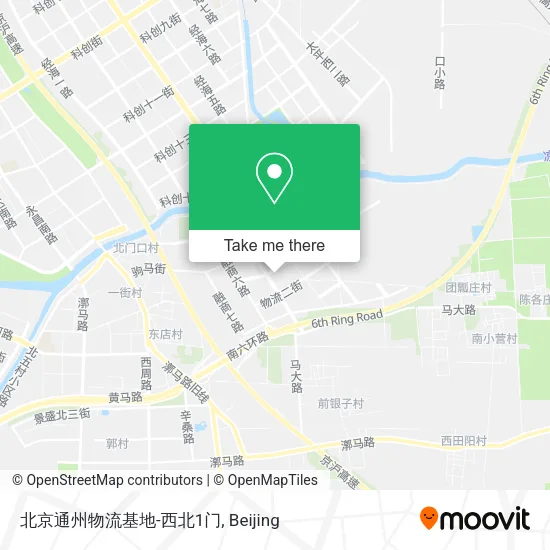 北京通州物流基地-西北1门 map