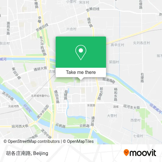 胡各庄南路 map