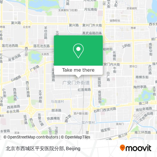 北京市西城区平安医院分部 map