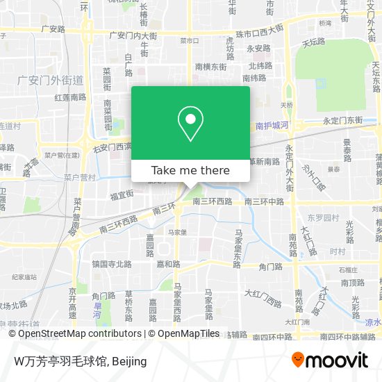 W万芳亭羽毛球馆 map