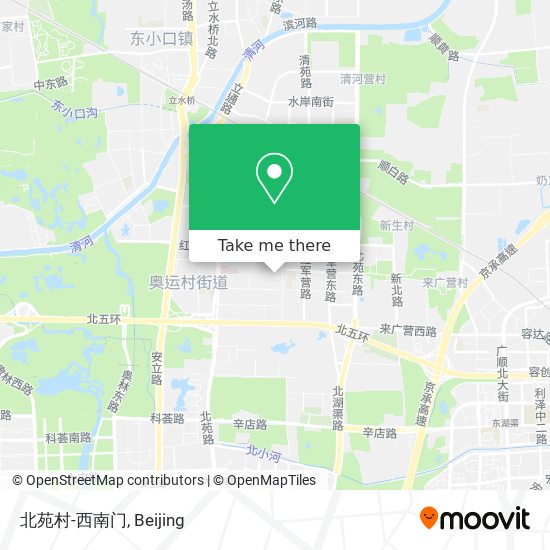 北苑村-西南门 map