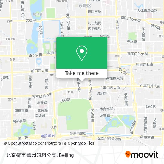 北京都市馨园短租公寓 map