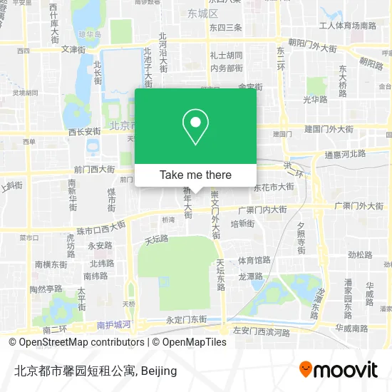 北京都市馨园短租公寓 map