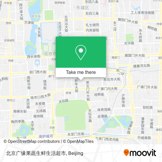 北京广缘果蔬生鲜生活超市 map