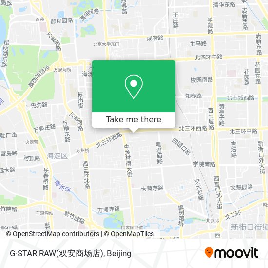 G·STAR RAW(双安商场店) map