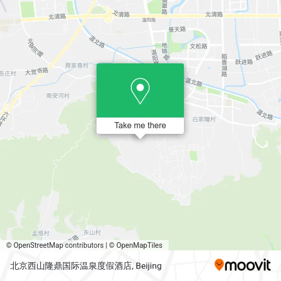 北京西山隆鼎国际温泉度假酒店 map