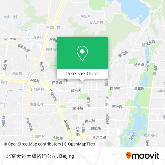 北京天运天成咨询公司 map