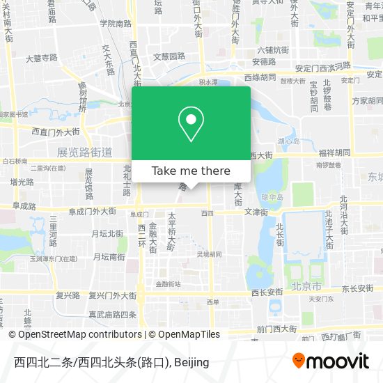 西四北二条/西四北头条(路口) map