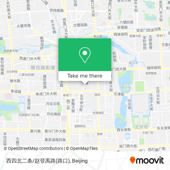 西四北二条/赵登禹路(路口) map