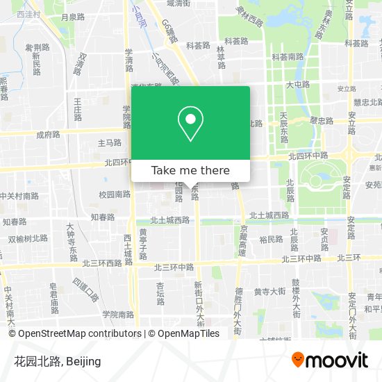花园北路 map