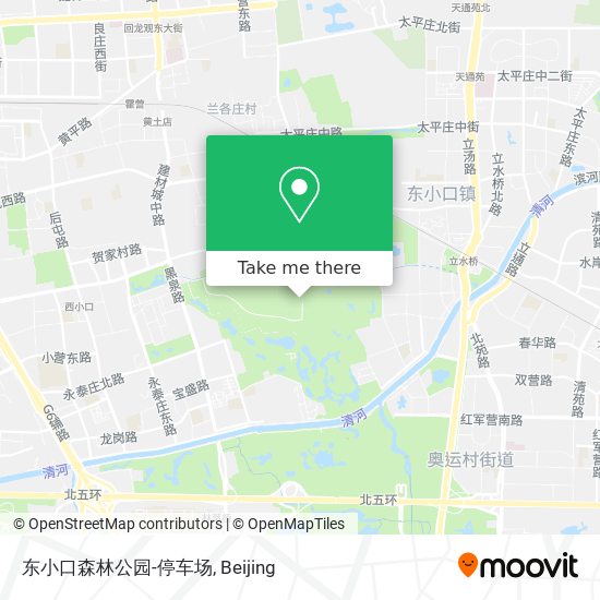 东小口森林公园-停车场 map