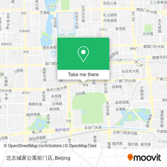 北京城家公寓前门店 map