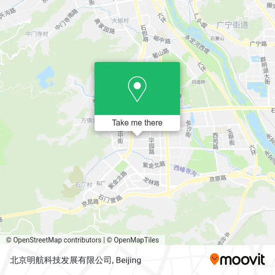 北京明航科技发展有限公司 map