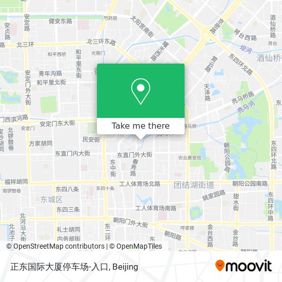 正东国际大厦停车场-入口 map
