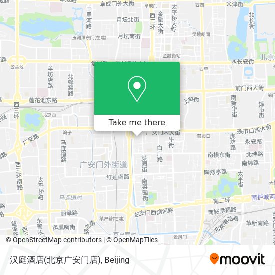 汉庭酒店(北京广安门店) map